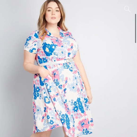 NWT ModCloth “Exciting Find” Shirt Dress - Picture 7 of 7